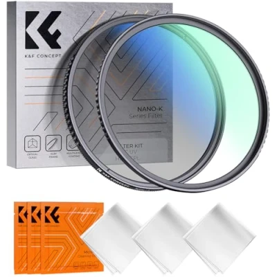 Afbeelding van K&amp;F Concept Filterset K serie polarisatiefilter CPL filter + MCUV filter, circulaire &amp; UV blokkerende 58 mm