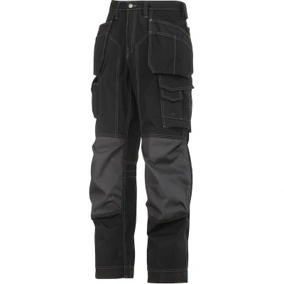 Afbeelding van Snickers Rip stop vloerleggersbroek zwart/ zwart maat 44