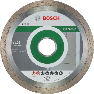 Afbeelding van Bosch Accessoires Diamantdoorslijpschijf Standard for Ceramic 125 x 22,23 1,6 7 mm 10st 2608603232