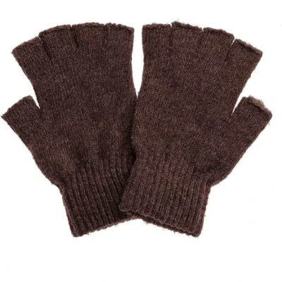 Afbeelding van CHPN Bruine Vingerloze Handschoenen Warme handschoen zonder vinger Acryl One size