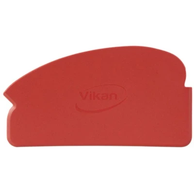 Afbeelding van Vikan Handschrapers en Krabbertjes Hygiene Handschraper Metaaldetecteerbaar Rood Flexibel 165mm Per Set Van 10 Stuks