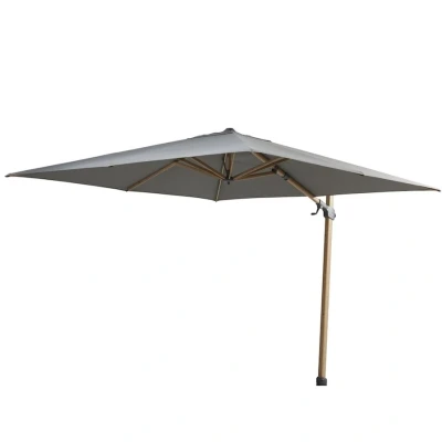 Afbeelding van Siesta premium zweefparasol 300x300 antraciet en houtlook frame 4SO