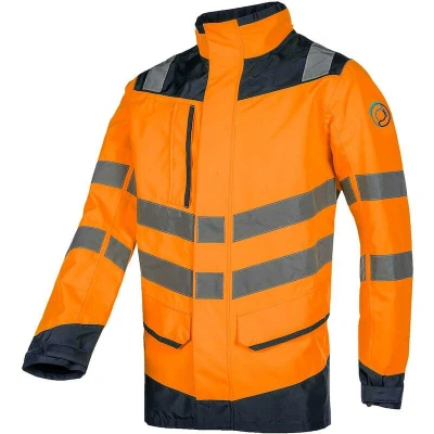 Afbeelding van SIOEN 682A Birkum signalisatie regenjas fluo (oranje/marine) 682AA2L2R2932XL