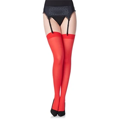 Afbeelding van Merry Style MS GB 799 Dames Hold Up Kousen 40 Denier licht glanzend elastisch Polyamide Rood XL / XXL