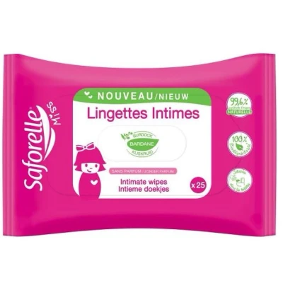Afbeelding van Saforelle Miss Intieme Doekjes Flushable 25 stuks
