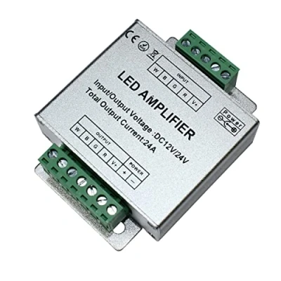 Afbeelding van RGBW LED Signaalversterker 12...24V 576W voor kleurwisselstrips 5 Pin