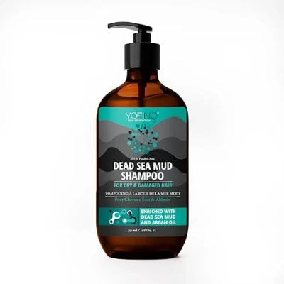 Afbeelding van Dode Zee Modder Shampoo Arganolie Ricinusolie Anti Haaruitval Roos Bevordert Groei &amp; Versterkt Haar Sulfaatvrij