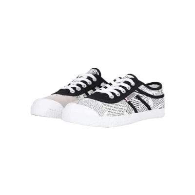 Afbeelding van Kawasaki Unisex Nieuws Papieren Canvas Schoen Low Top Sneakers, 1002 Wit, 10 UK