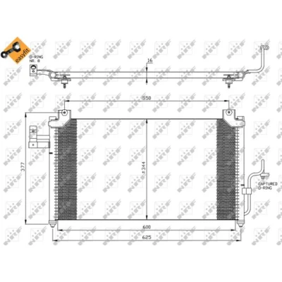 Afbeelding van Condensor, airconditioning NRF 35356