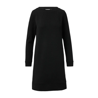 Afbeelding van comma casual identity Strukturiertes Jurk, Dames, Maat: 34, Schwarz