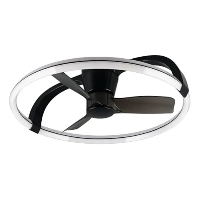 Afbeelding van REALITY STOCKHOLM Ventilator Zwart mat incl. 1x SMD 37 W Licht apart schakelbaar Afstandsbediening Geintegreerde dimmer Traploos instelbare lichtkleur Niet externe dimmerbaar Timer Zomer en wintermodus 6 snelheidsniveaus