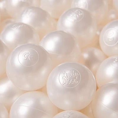 Afbeelding van KiddyMoon Plastic Ballen Voor Kinderen Ø 6Cm Kleurig Gecertificeerd, Parel, 500 Ballen/6Cm