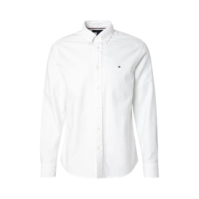 Afbeelding van Tommy Hilfiger Solid Heritage Overhemd, Heren, Maat: XS, Optic white