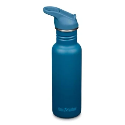 Afbeelding van Klean Kanteen Fiets drinkflessen Classic Narrow (Flip Sport) met drinkdop van roestvrij staal in de kleur blauw een volume 532 ml, 1011188