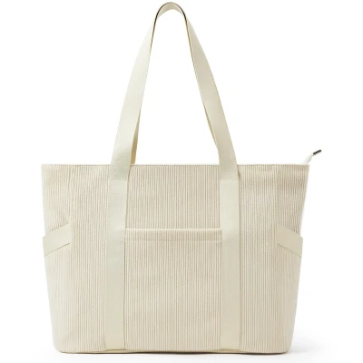 Afbeelding van Ibenzoa® Corduroy Tas met Grote Capaciteit en Ritssluiting voor Dagelijks Gebruik