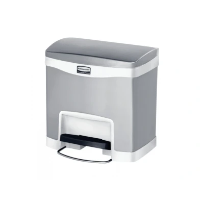 Afbeelding van Rubbermaid Slim Jim Front Step RVS wit Inhoud: 15 liter