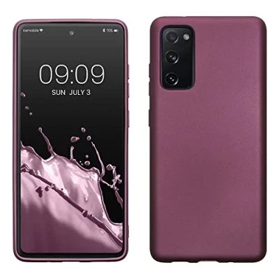 Afbeelding van kwmobile telefoonhoesje compatibel met Samsung Galaxy S20 FE hoesje Zachte case voor smartphone Back cover in metallic lila