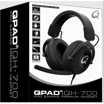 Afbeelding van QPAD QH 700 Bedrade stereo gaming headset Zwart voor PC, PS4/PS5, Xbox One, Series SX, Nintendo Switch