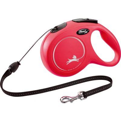 Afbeelding van Flexi Rollijn Classic Cord Rood M 8 MTR (351185)