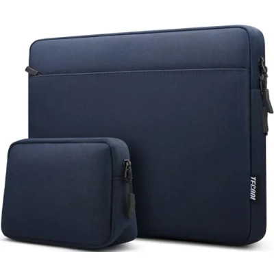Afbeelding van TECOOL 13,3 inch Laptophoes Sleeve Case Compatibel met MacBook Air 13 M1 13,6 M3 M2 2024 2010, Pro 13/14 2023 2012, Lenovo HP Dell Notebook, 13,5 Surface laptop, Donkerblauw