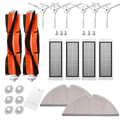 Afbeelding van Accessoires voor Xiaomi robotstofzuiger, reserveonderdelen Roborock S50 S51 S55 S5 max S6 S60 S65, HEPA filter, hoofdborstel, dweilen, zijborstel, 27 delig
