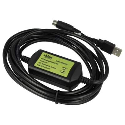 Afbeelding van vhbw Programmeerkabel USB kabel compatibel met Mitsubishi Melsec FX serie, FX3u