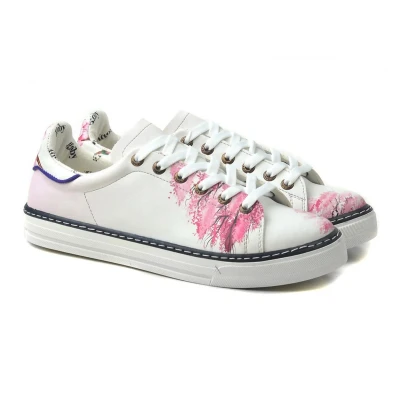 Afbeelding van GOBY Cherry Blossom Sneakers Handmade &amp; Vegan Fris Vrouwelijk Maat 39