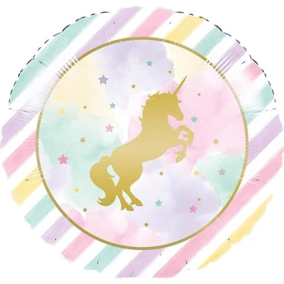 Afbeelding van Helium ballon Eenhoorn Glitter 45cm