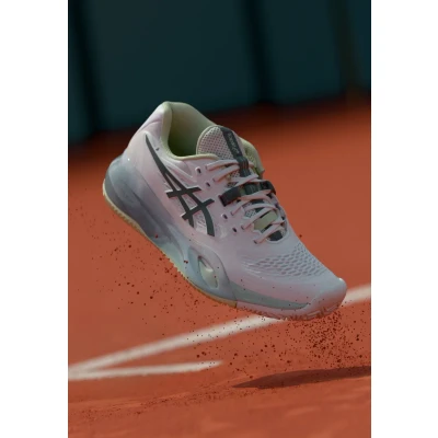 Afbeelding van Asics GEL Resolution X Tennisschoenen voor kleibanen, Dames, Maat: 37, White/monument blue Schoenen