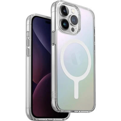 Afbeelding van Apple iPhone 15 Pro MagSafe Hoesje Kunststof Uniq Hardcase/Backcover Iridescent Telefoonhoesje Shockproof/Valbescherming