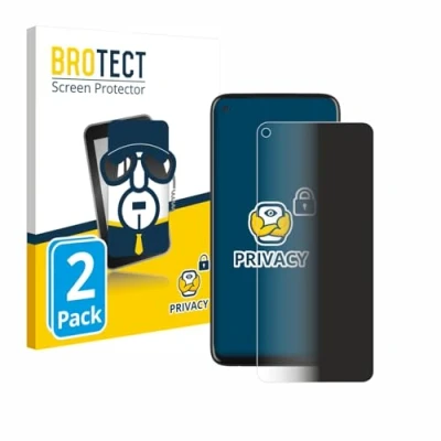 Afbeelding van BROTECT privacy screenprotector voor Motorola Moto G Stylus Folie Beschermfolie Blauwlichtfilter (2 Stuks)