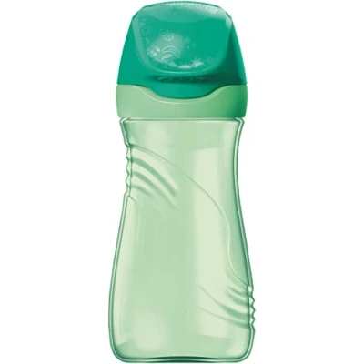 Afbeelding van Maped Picnik Origins Drinkfles voor kinderen met beschermkap, druppel en waterdicht systeem, van BPA vrije kunststof, groen, 430 ml