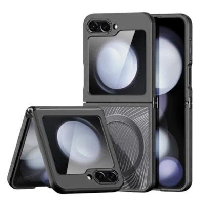 Afbeelding van Dux Ducis Telefoon Hoesje geschikt voor de Samsung Z Flip 6 Back Cover Aimo Mag Series Zwart