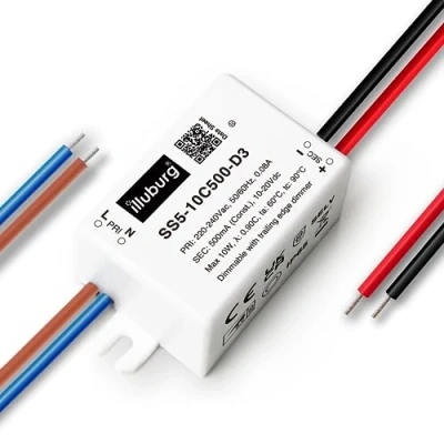 Afbeelding van illuburg Triac, 500 mA, variabele led transformator, constante stroom, 5 W 10 W, voor ledlamp, voeding, driver