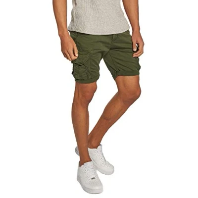 Afbeelding van Alpha Industries CREW Patch Shorts, Heren, Maat: 31, Dark oliv