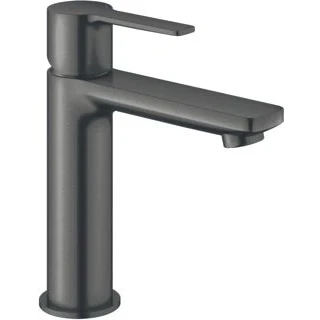 Afbeelding van Grohe lineare 1 gats wastafelkraan s size met gladde body brushed hard graphite 23106al1