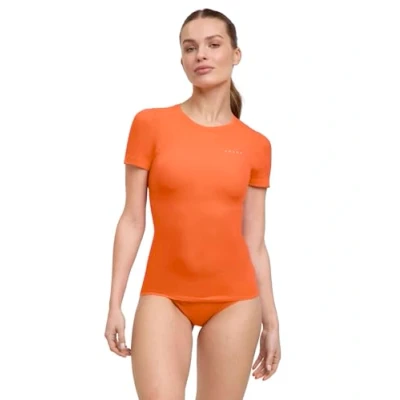 Afbeelding van FALKE Ultralight Cool sneldrogend functioneel materiaal shirt met korte mouwen dames oranje maat XL