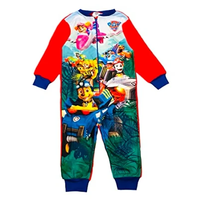 Afbeelding van Paw Patrol Onesie voor jongens of meisjes, slaappak, alles in één, pyjama, leeftijd 18 maanden 6 jaar, Rood, 2 3 jaar