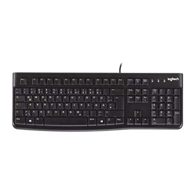 Afbeelding van Logitech K120 Corded Keyboard toetsenbord USB QWERTY Italiaans Zwart
