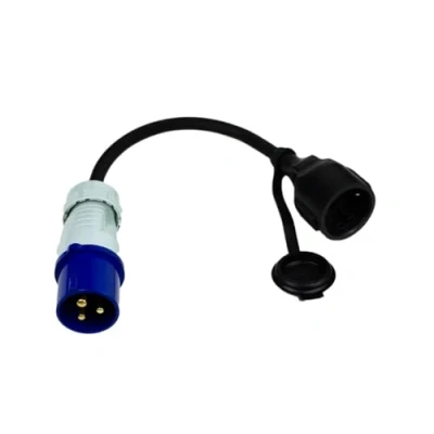 Afbeelding van CEE kabeladapter, stekker op geaarde koppeling IP44, elektrisch, spatwaterdicht, H07RN F 3G 1,5 / 16 A, voor camping, caravans, campers en meer