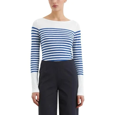 Afbeelding van Marc OPolo Damesshirt met lange mouwen van biologisch katoen boothals, B78, XS