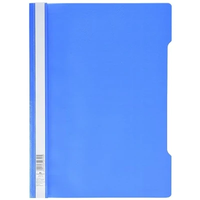 Afbeelding van Durable 257306 Zichtsnelhechtmap (A4 standaard, PP) 50 stuks verpakking, lichtblauw.