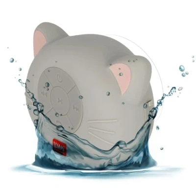 Afbeelding van Legami Waterdichte draadloze handsfree installatie en luidspreker, Kitty motief, handsfree, compatibel met alle apparaten technologie, USB kabel meegeleverd, 9 x 8,5 5 m