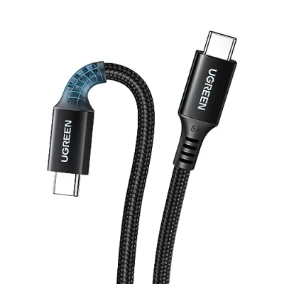 Afbeelding van UGREEN 100W USB C naar kabel 5A/20V oplaadkabel PD 3.0 PPS compatibel met iPhone 15 Pro Max, M2 MacBook Pro/Air, iPad 12.9 2021, Galaxy S24 Ultra S23+ A54 Tab S8 Steam Deck enz. (1M)