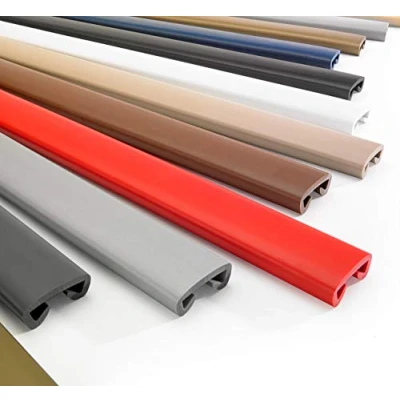 Afbeelding van QUEST Leuning, PVC, 40 x 8, kunststof trapleuning, profiel voor trapleuningen, rubber, wit