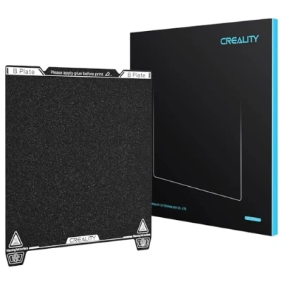 Afbeelding van Creality Officiële K1 Max PEI bouwplaat, 315 x 310 mm, gecoat platform, flexibele plaat, gestructureerd verenstaal bedplaat voor Max/Ender 3 S1 Plus/3 V3 Plus (zonder magnetische basis)