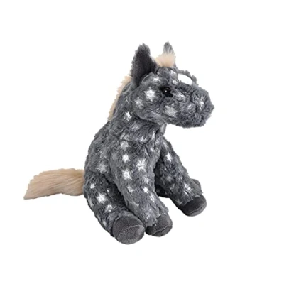 Afbeelding van Wild Republic Knuffelpaard Junior Pluche Grijs One size