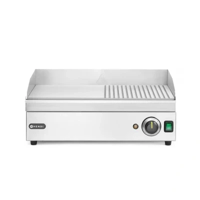 Afbeelding van Bakplaat Half Geribbeld HENDI Kitchen Line 220 240V/2400W 527x404x(H)233mm 154946 Horeca &amp; Professioneel
