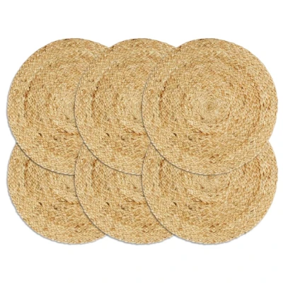 Afbeelding van Placemats 6 st rond 38 cm jute natuurlijk