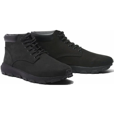 Afbeelding van Timberland Winsor PARK Chukka Sneakers hoog, Heren, Maat: 40, Black Nubukleer/ textiel